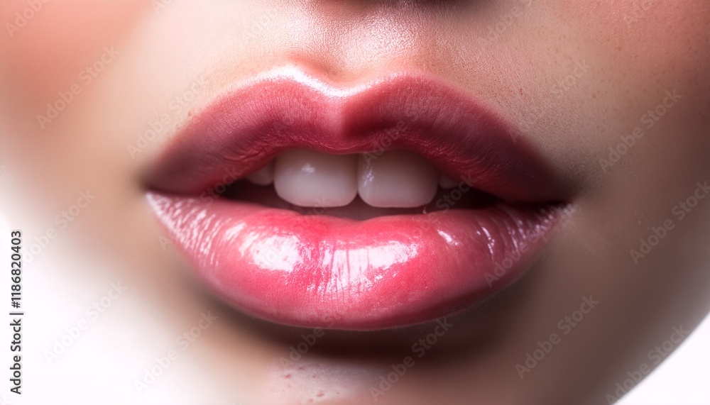 Fototapeta premium close up of a pair of lips.