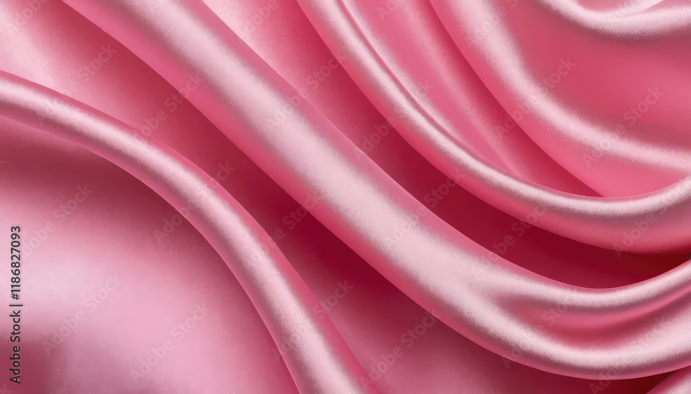 Fototapeta premium A pink and blue silk texture with a pink and white pattern 2