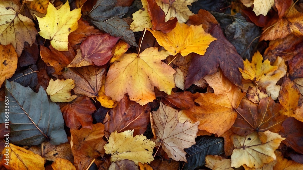 Pile of Autumn Leaves in Diverse Colors and Textures Creating a Vibrant Seasonal Carpet : Generative AI Pile of Autumn Leaves in Diverse Colors and Textures Creating a Vibrant Seasonal Carpet : Generative AI
