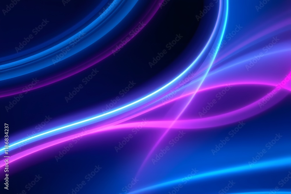 Abstract digital design featuring vibrant blue and pink flowing lines on a dark background. Abstract digital design featuring vibrant blue and pink flowing lines on a dark background.