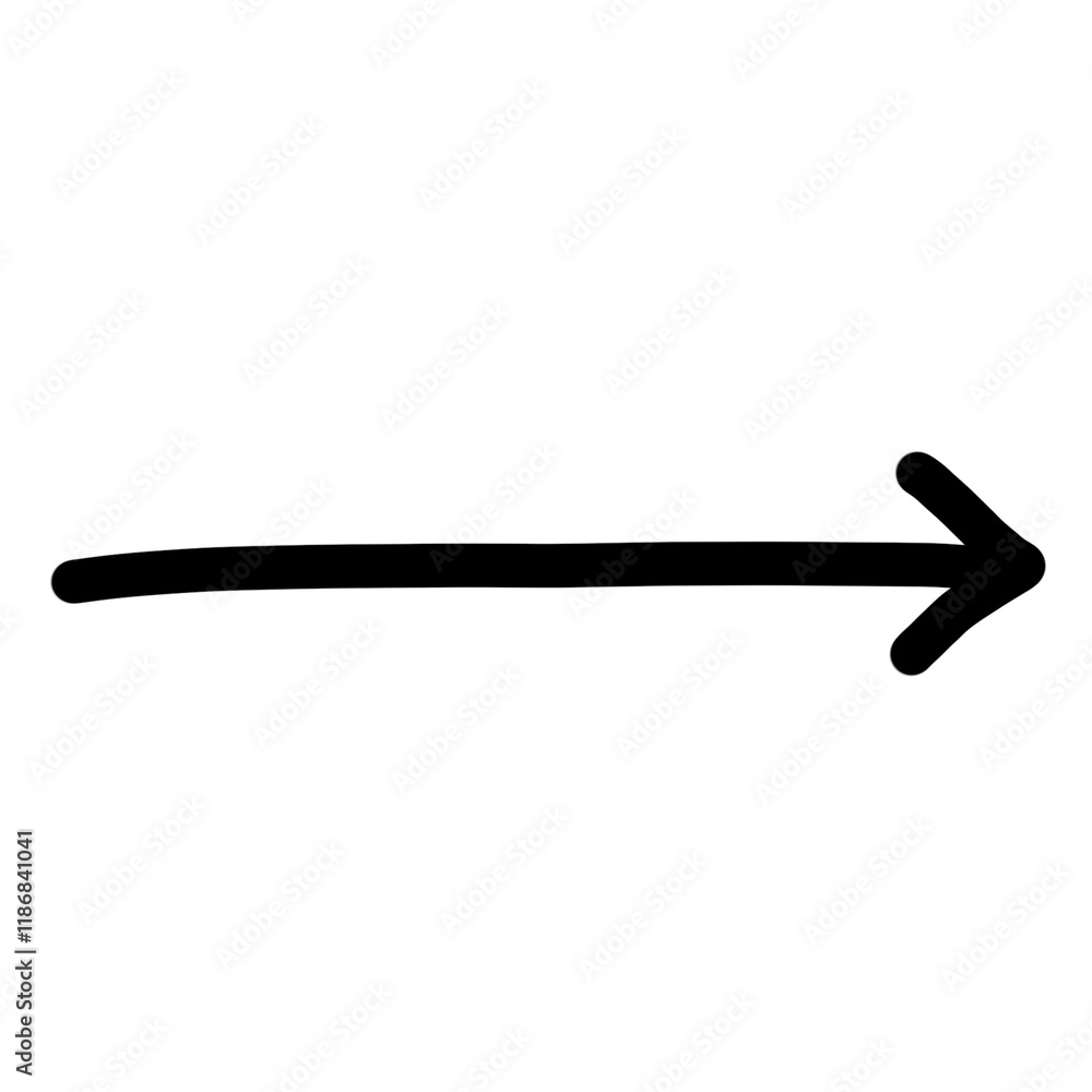 Hand drawn arrow icon on a transparent background Hand drawn arrow icon on a transparent background