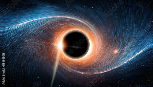 a black hole in space
