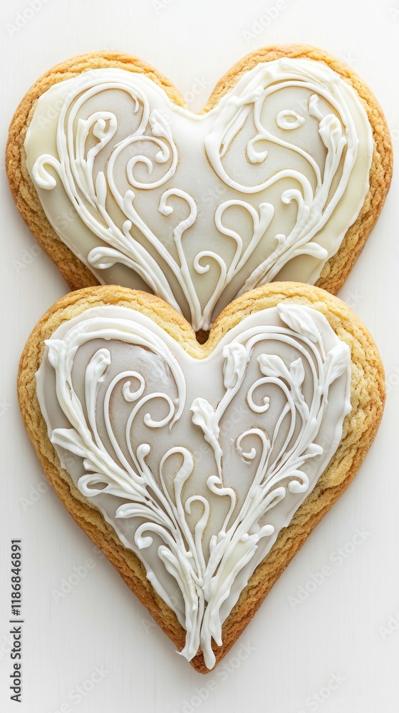 Heart-Shaped Valentine Cookies Iced to Perfection Kitchen Baking Event Cozy Home Environment Sweet Treat Delight Heart-Shaped Valentine Cookies Iced to Perfection Kitchen Baking Event Cozy Home Environment Sweet Treat Delight