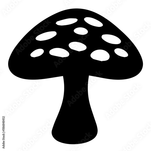 Mushroom Silhouette Vector: High-Quality Free Resource