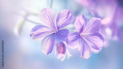 Jacaranda Tree's Purple Blossoms with Empty Space for Text photo