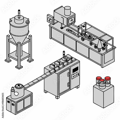 Industrial Plastic Packaging Production Line Diagram