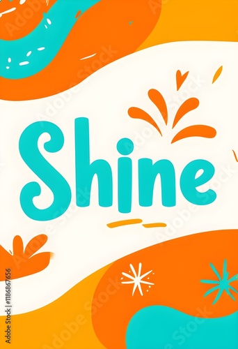 Wallpaper Mural Playful "Shine" Design with Bright Colors Torontodigital.ca