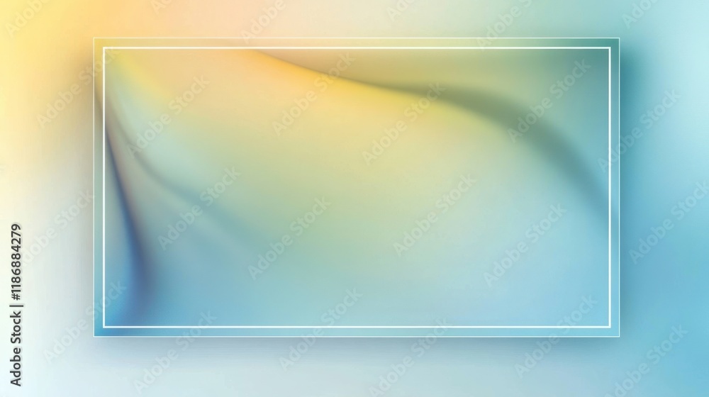 Abstract pastel gradient background with a rectangular frame. Abstract pastel gradient background with a rectangular frame.