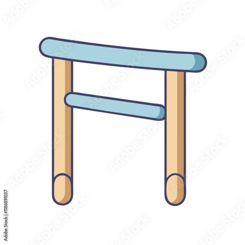 ballet barre vector icon, dance day vector illustration - simple illustration of ballet barre perfect for logos, and dance day-themed designs.