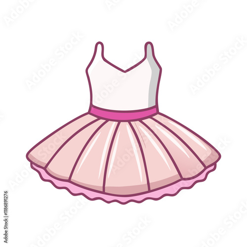 ballet tutu vector icon, dance day vector illustration - simple illustration of ballet tutu perfect for logos, and dance day-themed designs.