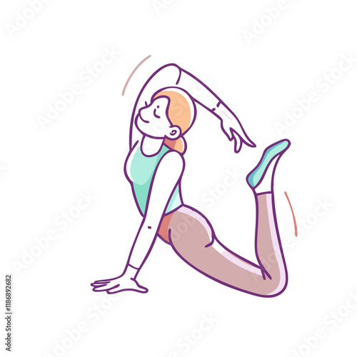 dance warm up stretches vector icon, dance day vector illustration - simple illustration of dance warm up stretches perfect for logos, and dance day-themed designs.