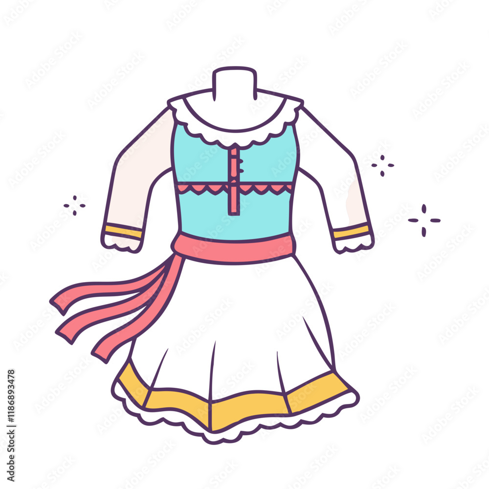 ethnic dance costume vector icon, dance day vector illustration - simple illustration of ethnic dance costume perfect for logos, and dance day-themed designs. ethnic dance costume vector icon, dance day vector illustration - simple illustration of ethnic dance costume perfect for logos, and dance day-themed designs.