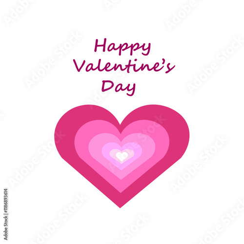 Wallpaper Mural Valentine postcard. Banner. I love you. Happy valentines day. Vector illustration
 Torontodigital.ca