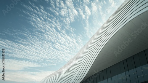 Curved Architecture Against a Blue Sky