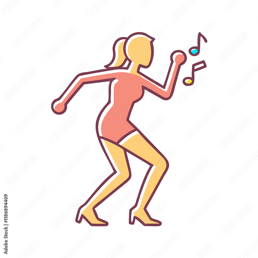 jazz dancer silhouette vector icon, dance day vector illustration - simple illustration of jazz dancer silhouetteperfect for logos, and dance day-themed designs. jazz dancer silhouette vector icon, dance day vector illustration - simple illustration of jazz dancer silhouetteperfect for logos, and dance day-themed designs.