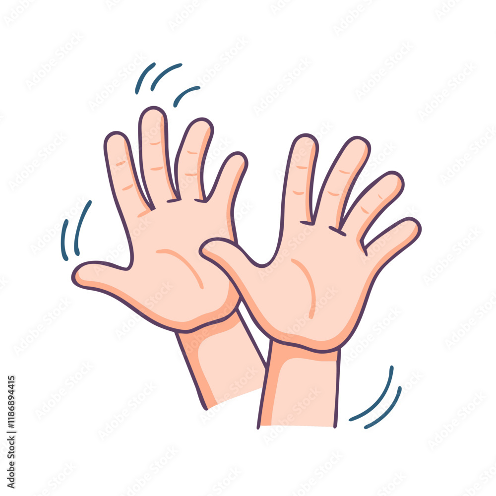 jazz hands vector icon, dance day vector illustration - simple illustration of jazz hands perfect for logos, and dance day-themed designs. jazz hands vector icon, dance day vector illustration - simple illustration of jazz hands perfect for logos, and dance day-themed designs.