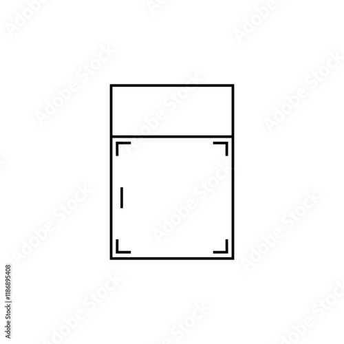 Bedside table icon. Vector illustration