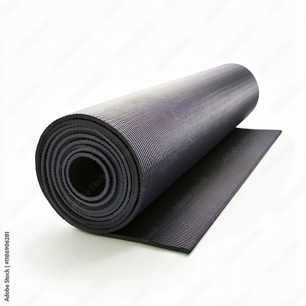 Suspended Serenity: Yoga Mat Poised in Midair gym health fitness Suspended Serenity: Yoga Mat Poised in Midair gym health fitness