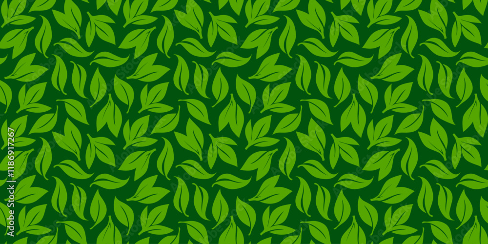 tea leaves pattern background. green leaves vector pattern background. Green tea leaf seamless pattern. silhouette leaf background. tea leaves pattern background. green leaves vector pattern background. Green tea leaf seamless pattern. silhouette leaf background.