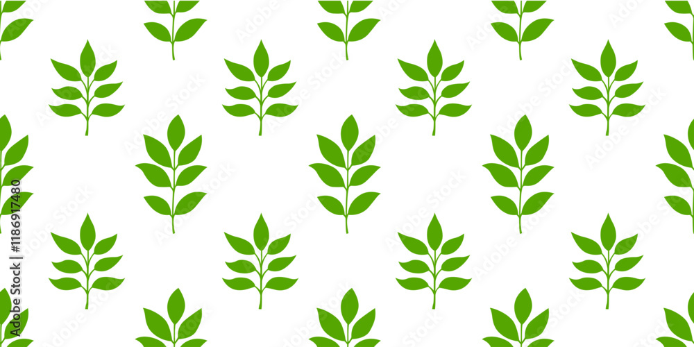 custom made wallpaper toronto digitaltea leaves pattern background. green leaves vector pattern background. Green tea leaf seamless pattern. silhouette leaf background.