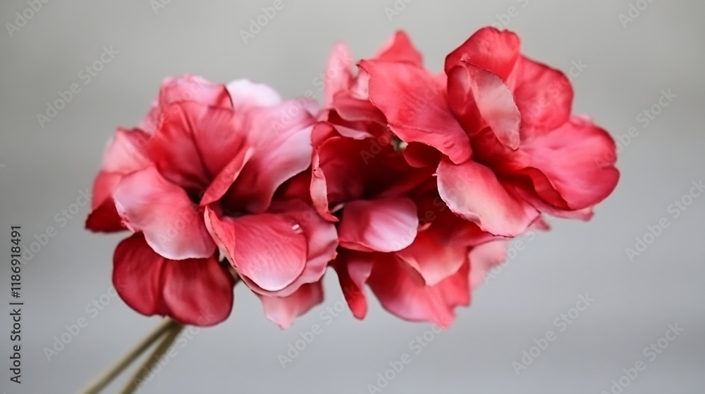 Vibrant Red Peony Flowers Against Soft Blur Background Highlighting Delicate Petals : Generative AI Vibrant Red Peony Flowers Against Soft Blur Background Highlighting Delicate Petals : Generative AI