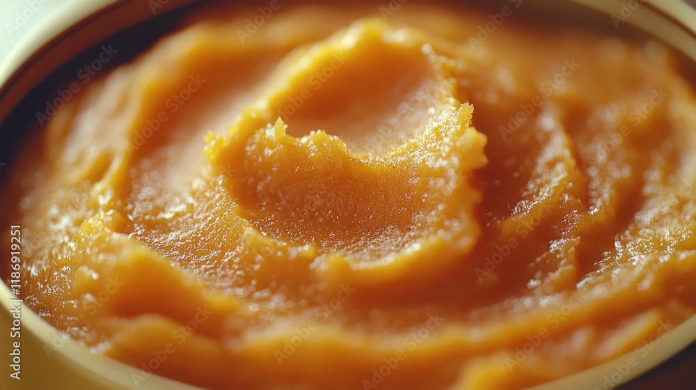 Rich orange miso paste ready for culinary use in various dishes and recipes from Asian cuisine packed in a small canister Rich orange miso paste ready for culinary use in various dishes and recipes from Asian cuisine packed in a small canister