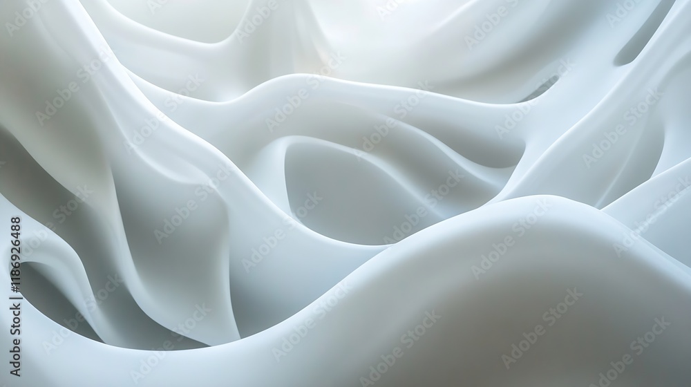 Smooth Abstract White Fluid Texture Background for Elegant Design Projects : Generative AI Smooth Abstract White Fluid Texture Background for Elegant Design Projects : Generative AI