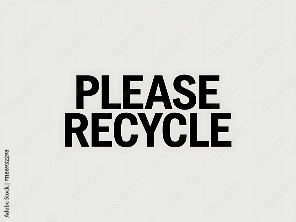 Obraz premium Please Recycle Your Waste Materials Responsibly