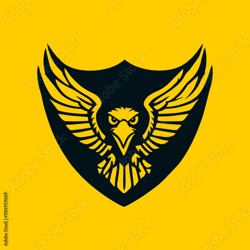 flying eagle comander logo vector  photo