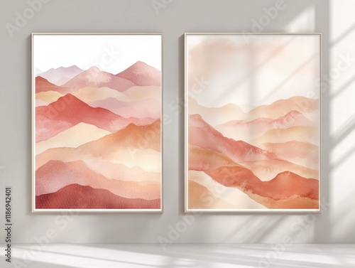 Watercolor Paintings on Wall