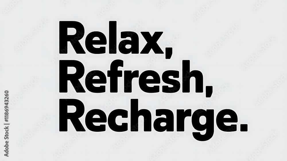 Relax Refresh Recharge A Simple Reminder For Well Being Relax Refresh Recharge A Simple Reminder For Well Being