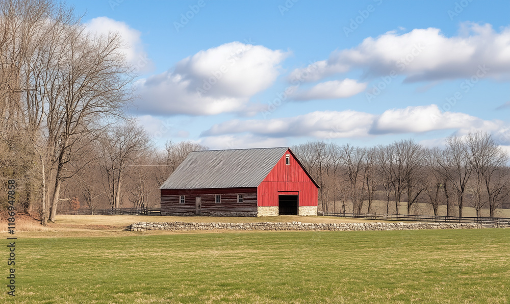 A rustic barn A rustic barn