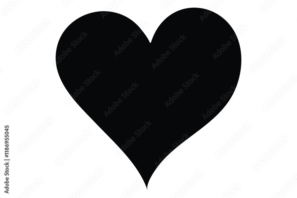Heart Shape icon silhouette vector illustration
Heart Shape icon silhouette vector illustration
