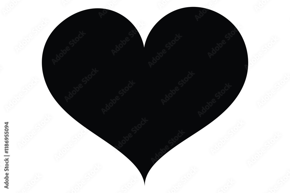 Heart Shape icon silhouette vector illustration
Heart Shape icon silhouette vector illustration