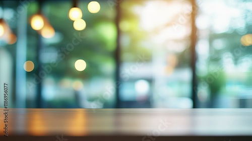 Wallpaper Mural Modern Office Interior with Blurred Background and Panoramic View Torontodigital.ca