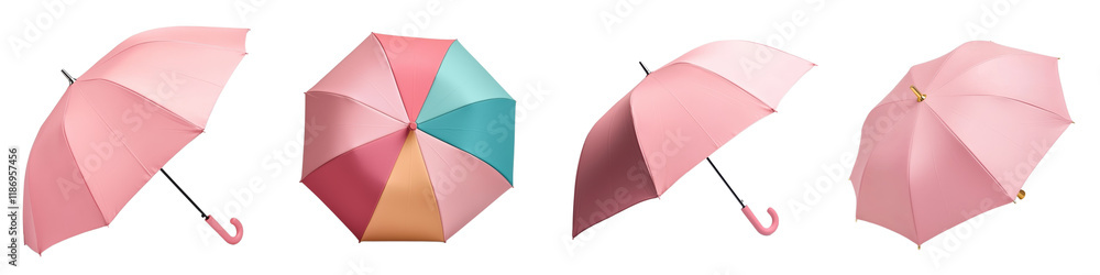 Elegant Collection of Stylish Pink Umbrellas with Unique Designs and Patterns Elegant Collection of Stylish Pink Umbrellas with Unique Designs and Patterns