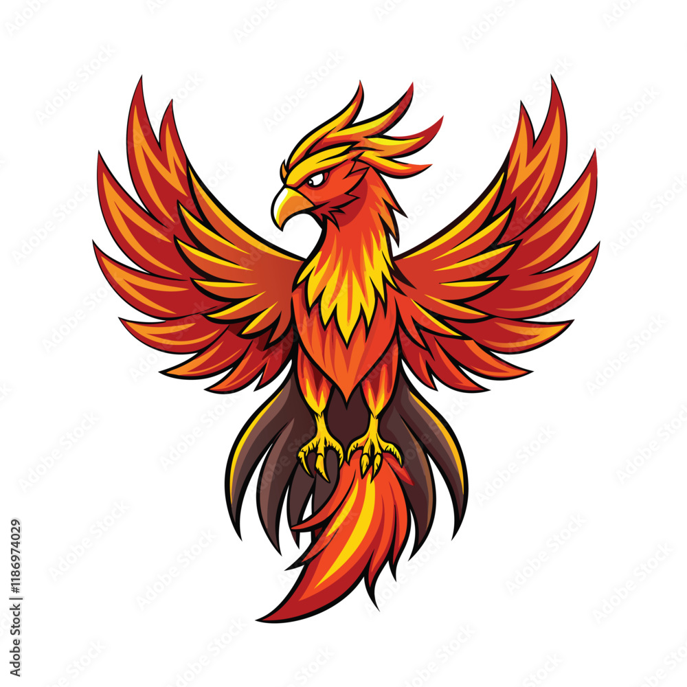 Fototapeta premium illustration of an eagle vector with white background