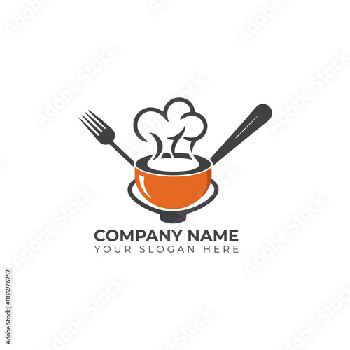 Food and drink logo for restaurants logo template