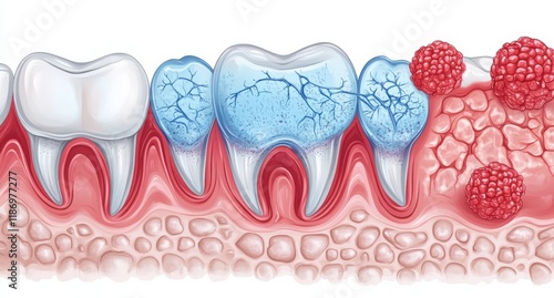 Tooth decay and heart disease are both related to unhealthy molars with periodontal issues.

 photo