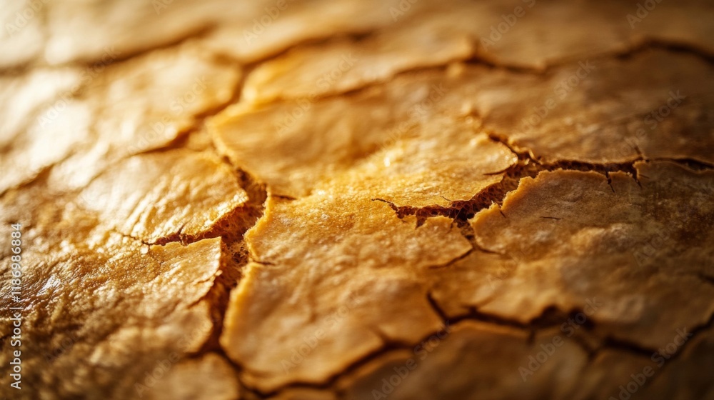 Crusty Bread Loaf Close Up Texture Detail Crusty Bread Loaf Close Up Texture Detail