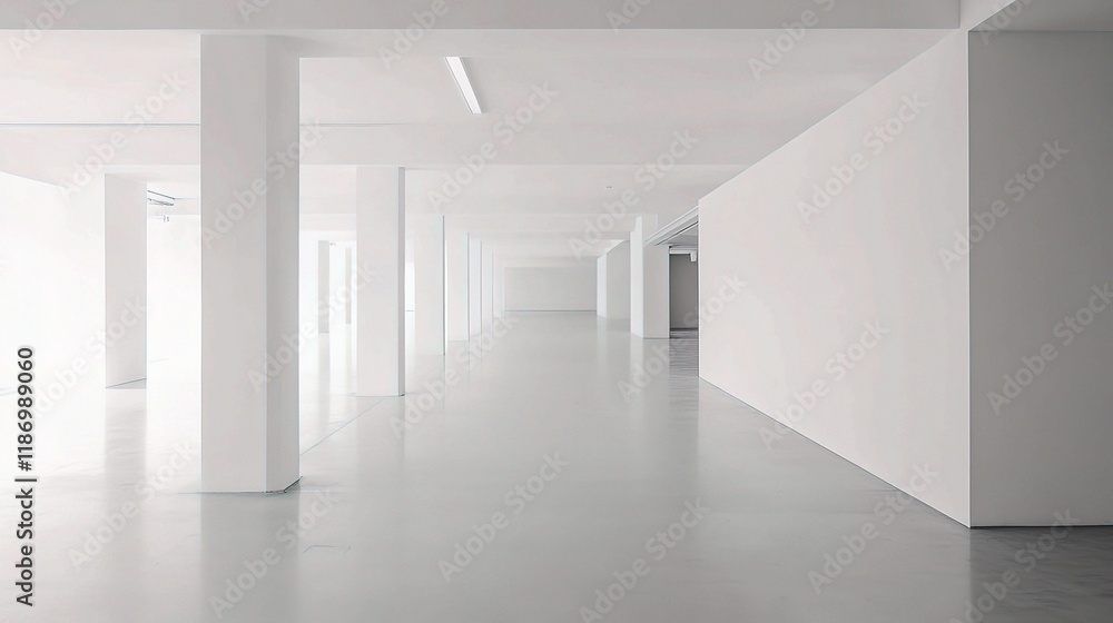 custom made wallpaper toronto digitalMinimalist Open Space with White Walls and Clear Floor Design