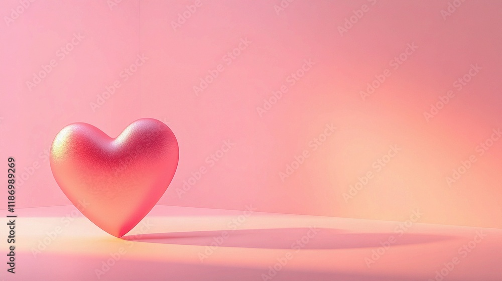 Vibrant Heart Design for Happy Valentine's Day Celebration