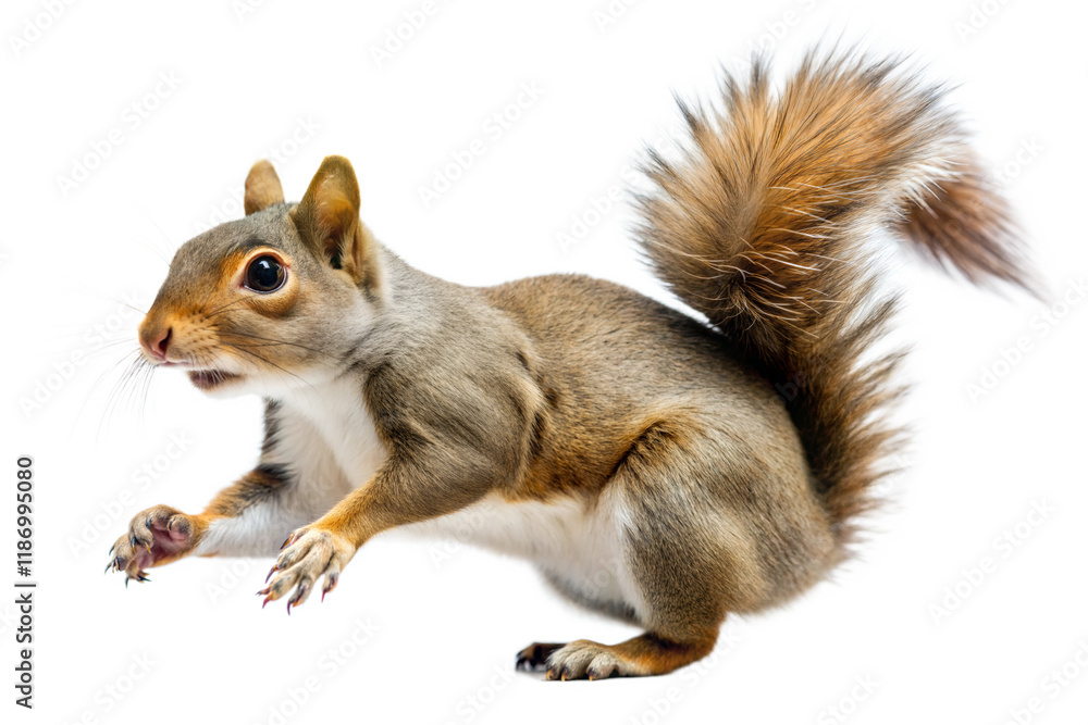 Fototapeta premium Alert Grey Squirrel