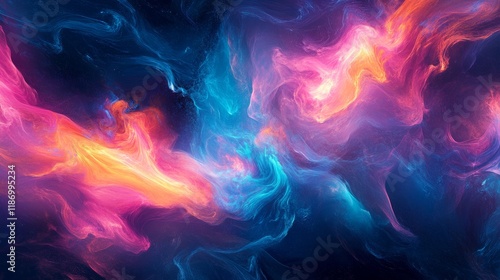 Digital background perfect for tech processes, neural networks, artificial intelligence, data transfer and security, ai generated background for digital storage, multimedia presentations