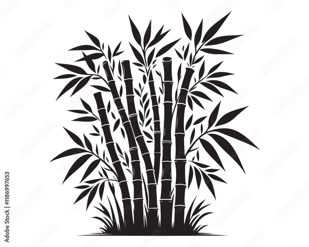 Naklejka premium Bamboo 13.eps