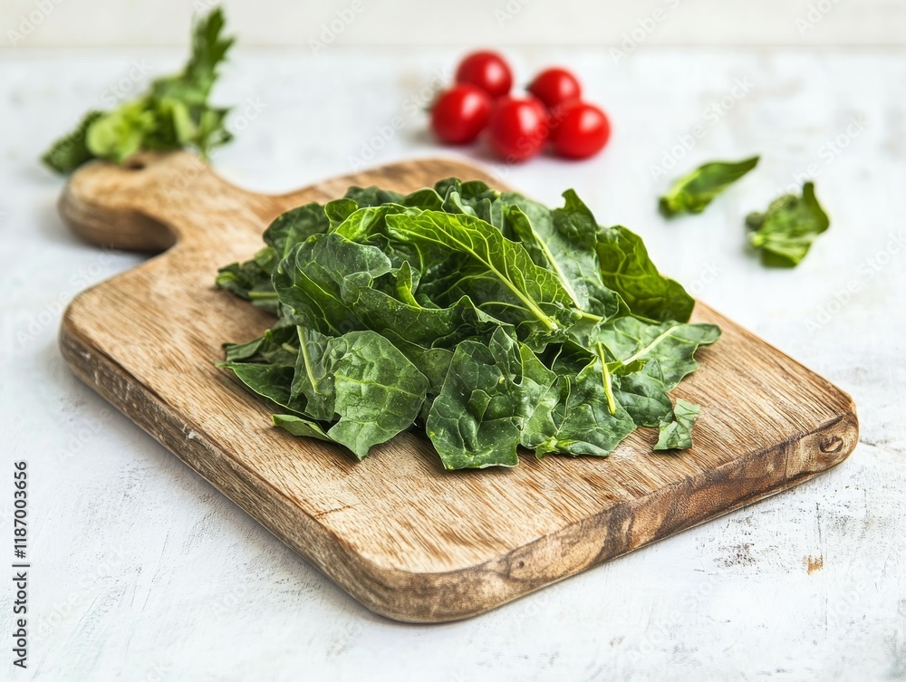 leafy green collard greens cut on a wooden board, vegetable cuts food preparation leafy green collard greens cut on a wooden board, vegetable cuts food preparation