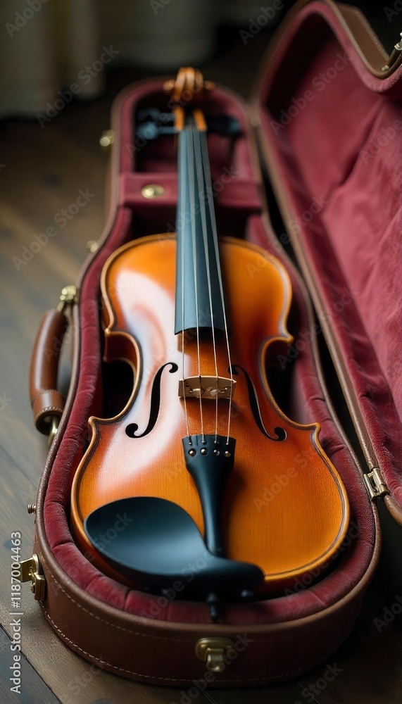Violin leaning against a blank dark smoke with little lighting textured wall background with copy space for music concept Violin leaning against a blank dark smoke with little lighting textured wall background with copy space for music concept