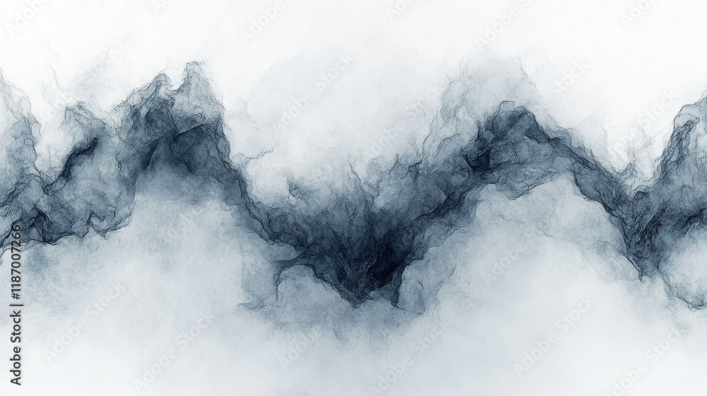 Abstract Smoke Wave Pattern Design for Elegant Background Art