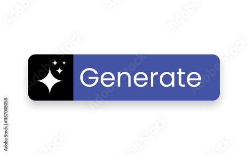 Elegant Spark Icon Button – Generate AI with Style