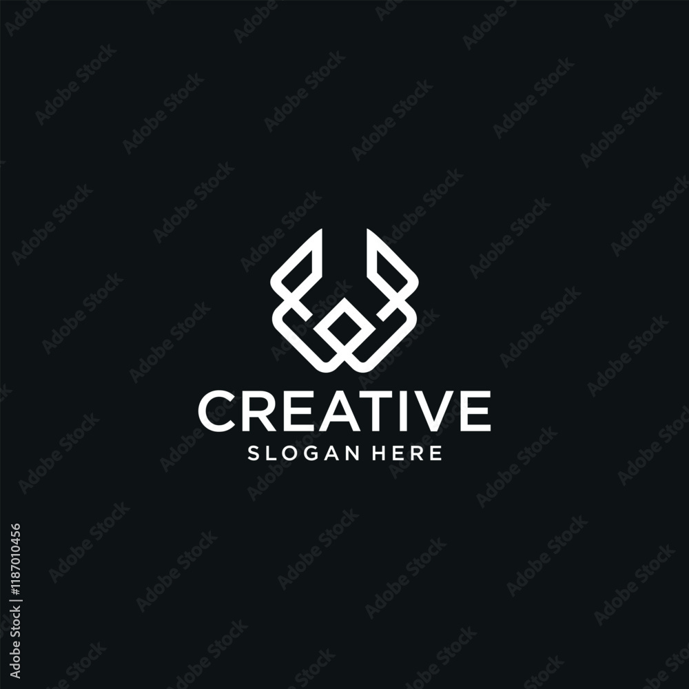 W letter logo collection. W logo with technology concept for brand. W letter logo collection. W logo with technology concept for brand.